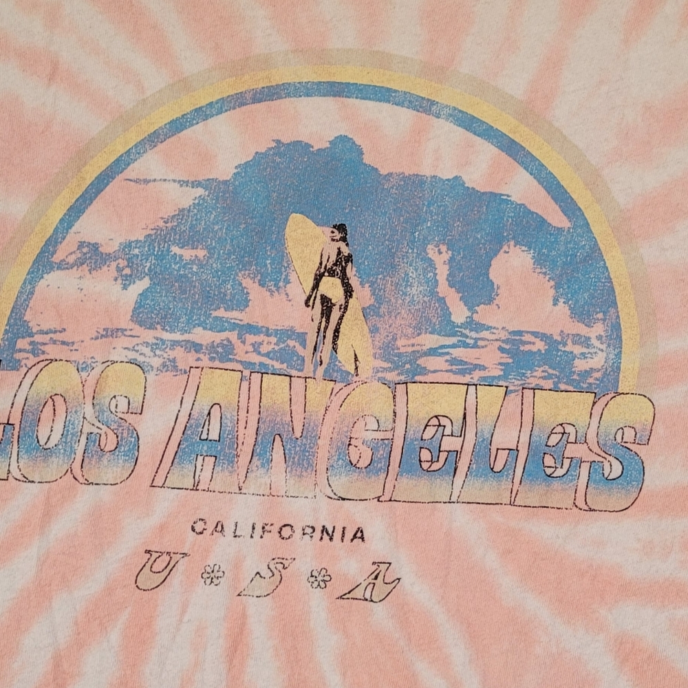 LACAUSA VINTAGE KAI TEE IN GUAVA SWIRL TSHIRT - Picture 5 of 7